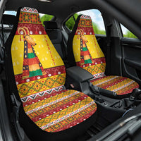 Personalized Moldova Christmas Car Seat Cover Capra Goat Folk Costume - Wonder Print Shop