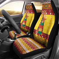 Personalized Moldova Christmas Car Seat Cover Capra Goat Folk Costume - Wonder Print Shop