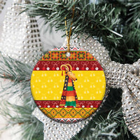 Personalized Moldova Christmas Ceramic Ornament Capra Goat Folk Costume - Wonder Print Shop