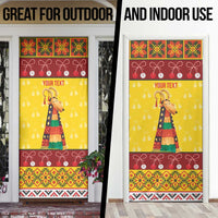 Personalized Moldova Christmas Door Cover Capra Goat Folk Costume - Wonder Print Shop