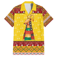 Personalized Moldova Christmas Family Matching Off The Shoulder Long Sleeve Dress and Hawaiian Shirt Capra Goat Folk Costume - Wonder Print Shop