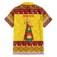 Personalized Moldova Christmas Family Matching Off The Shoulder Long Sleeve Dress and Hawaiian Shirt Capra Goat Folk Costume - Wonder Print Shop
