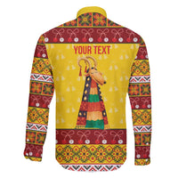 Personalized Moldova Christmas Family Matching Tank Maxi Dress and Hawaiian Shirt Capra Goat Folk Costume - Wonder Print Shop