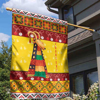 Personalized Moldova Christmas Garden Flag Capra Goat Folk Costume - Wonder Print Shop