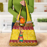 Personalized Moldova Christmas Grocery Bag Capra Goat Folk Costume - Wonder Print Shop