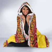 Personalized Moldova Christmas Hooded Blanket Capra Goat Folk Costume - Wonder Print Shop