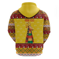 Personalized Moldova Christmas Hoodie Capra Goat Folk Costume - Wonder Print Shop