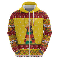 Personalized Moldova Christmas Hoodie Capra Goat Folk Costume - Wonder Print Shop