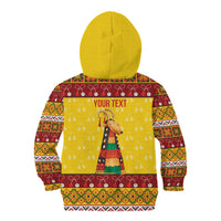 Personalized Moldova Christmas Kid Hoodie Capra Goat Folk Costume - Wonder Print Shop