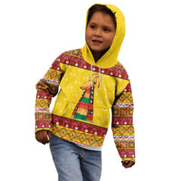 Personalized Moldova Christmas Kid Hoodie Capra Goat Folk Costume - Wonder Print Shop