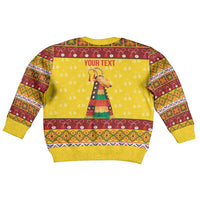 Personalized Moldova Christmas Kid Ugly Christmas Sweater Capra Goat Folk Costume - Wonder Print Shop