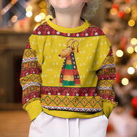 Personalized Moldova Christmas Kid Ugly Christmas Sweater Capra Goat Folk Costume - Wonder Print Shop