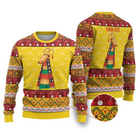 Personalized Moldova Christmas Ugly Christmas Sweater Capra Goat Folk Costume - Wonder Print Shop