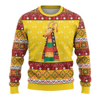 Personalized Moldova Christmas Ugly Christmas Sweater Capra Goat Folk Costume - Wonder Print Shop