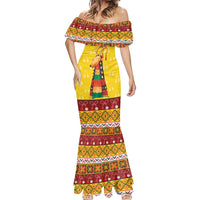 Personalized Moldova Christmas Mermaid Dress Capra Goat Folk Costume - Wonder Print Shop