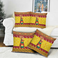 Personalized Moldova Christmas Pillow Cover Capra Goat Folk Costume - Wonder Print Shop