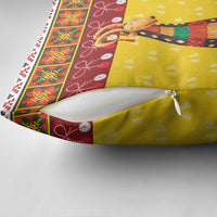 Personalized Moldova Christmas Pillow Cover Capra Goat Folk Costume - Wonder Print Shop