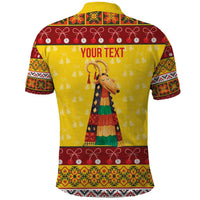 Personalized Moldova Christmas Polo Shirt Capra Goat Folk Costume - Wonder Print Shop