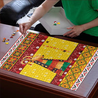 Personalized Moldova Christmas Puzzle Capra Goat Folk Costume - Wonder Print Shop