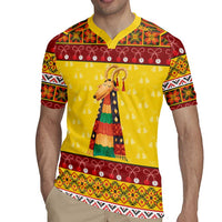 Personalized Moldova Christmas Rugby Jersey Capra Goat Folk Costume - Wonder Print Shop