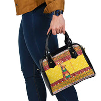 Personalized Moldova Christmas Shoulder Handbag Capra Goat Folk Costume - Wonder Print Shop