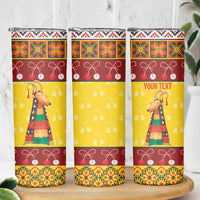 Personalized Moldova Christmas Skinny Tumbler Capra Goat Folk Costume - Wonder Print Shop