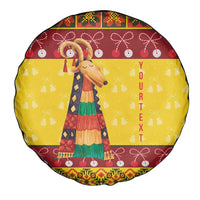 Personalized Moldova Christmas Spare Tire Cover Capra Goat Folk Costume - Wonder Print Shop