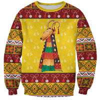 Personalized Moldova Christmas Sweatshirt Capra Goat Folk Costume - Wonder Print Shop