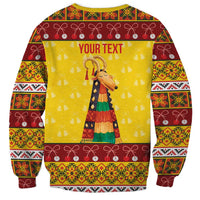 Personalized Moldova Christmas Sweatshirt Capra Goat Folk Costume - Wonder Print Shop