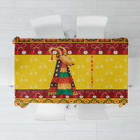 Personalized Moldova Christmas Tablecloth Capra Goat Folk Costume - Wonder Print Shop