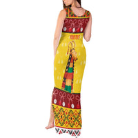 Personalized Moldova Christmas Tank Maxi Dress Capra Goat Folk Costume - Wonder Print Shop