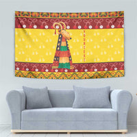 Personalized Moldova Christmas Tapestry Capra Goat Folk Costume - Wonder Print Shop