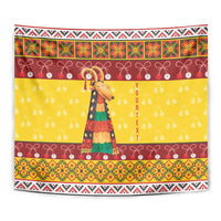 Personalized Moldova Christmas Tapestry Capra Goat Folk Costume - Wonder Print Shop