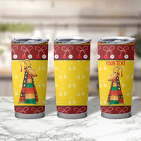 Personalized Moldova Christmas Tumbler Cup Capra Goat Folk Costume - Wonder Print Shop
