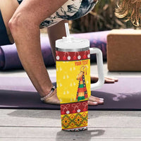 Personalized Moldova Christmas Tumbler With Handle Capra Goat Folk Costume - Wonder Print Shop