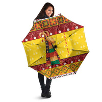 Personalized Moldova Christmas Umbrella Capra Goat Folk Costume - Wonder Print Shop