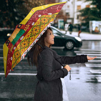 Personalized Moldova Christmas Umbrella Capra Goat Folk Costume - Wonder Print Shop