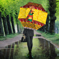 Personalized Moldova Christmas Umbrella Capra Goat Folk Costume - Wonder Print Shop