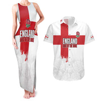 Women Rugby England Couples Matching Tank Maxi Dress and Hawaiian Shirt Rise of the Rose World Champions - Wonder Print Shop