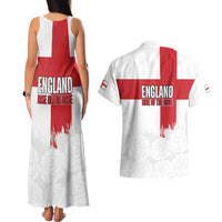 Women Rugby England Couples Matching Tank Maxi Dress and Hawaiian Shirt Rise of the Rose World Champions - Wonder Print Shop