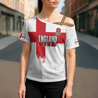 Women Rugby England Cross Shoulder Shirt Rise of the Rose World Champions - Wonder Print Shop
