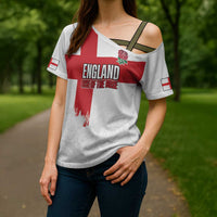 Women Rugby England Cross Shoulder Shirt Rise of the Rose World Champions - Wonder Print Shop