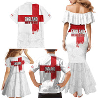 Women Rugby England Family Matching Mermaid Dress and Hawaiian Shirt Rise of the Rose World Champions - Wonder Print Shop