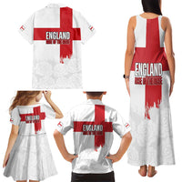 Women Rugby England Family Matching Tank Maxi Dress and Hawaiian Shirt Rise of the Rose World Champions - Wonder Print Shop