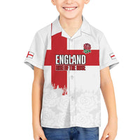Women Rugby England Kid Hawaiian Shirt Rise of the Rose World Champions - Wonder Print Shop