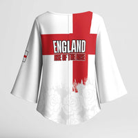 Women Rugby England Kimono Sleeve Blouse Rise of the Rose World Champions - Wonder Print Shop