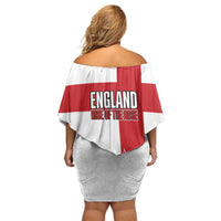 Women Rugby England Off Shoulder Short Dress Rise of the Rose World Champions - Wonder Print Shop