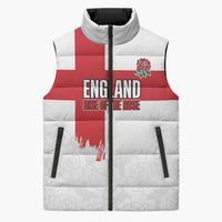Women Rugby England Sleeveless Puffer Jacket Rise of the Rose World Champions - Wonder Print Shop