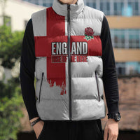 Women Rugby England Sleeveless Puffer Jacket Rise of the Rose World Champions - Wonder Print Shop