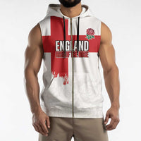 Women Rugby England Sleeveless Zip Hoodie Rise of the Rose World Champions - Wonder Print Shop